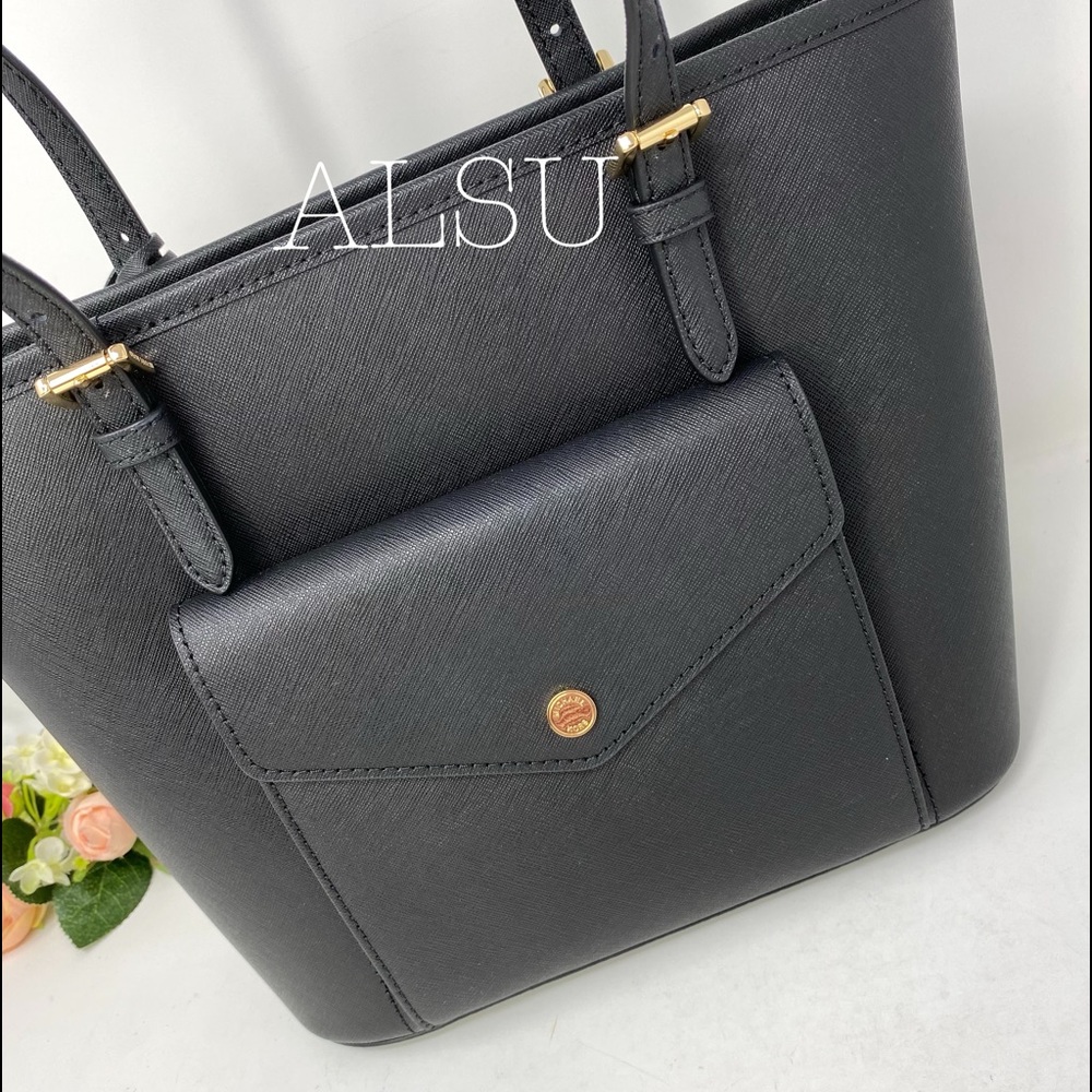 Michael Kors Medium Tote MF PKT Leather Black W - Picture 4 of 8